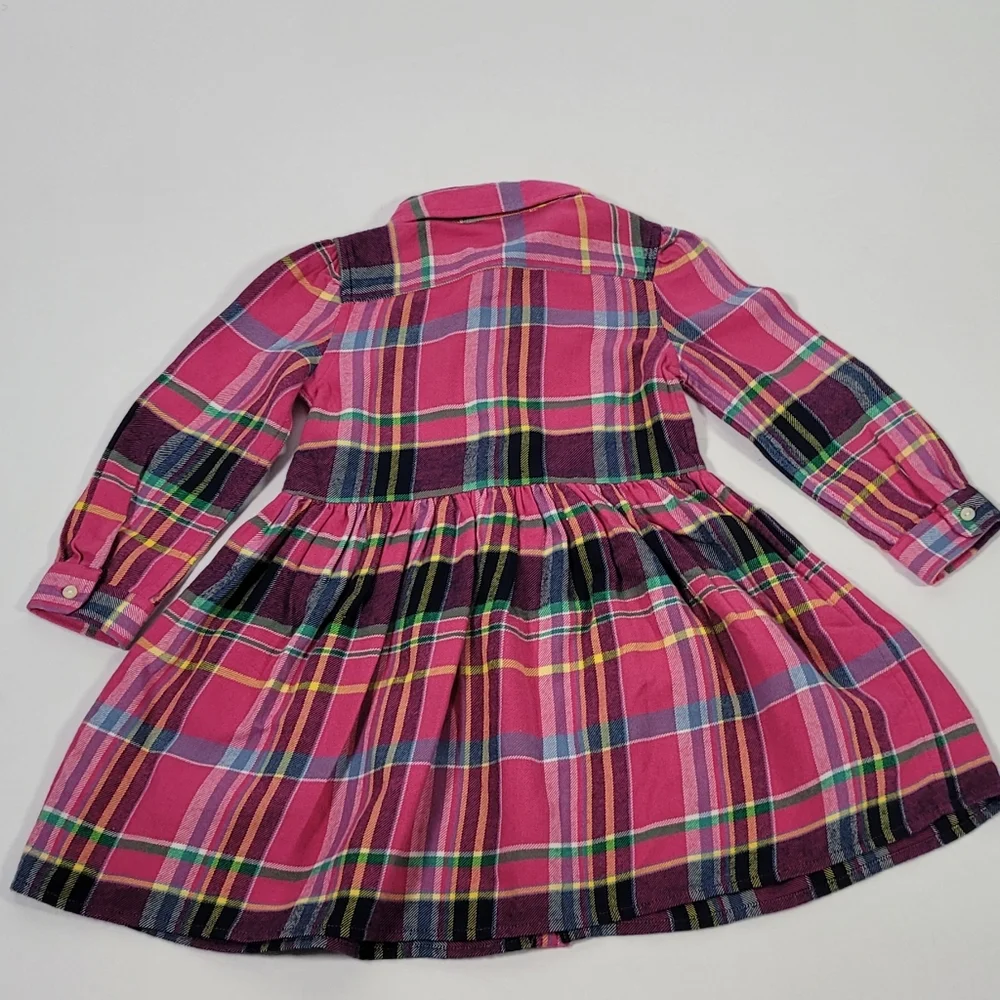 Plaid Pink Dress Set for Kids